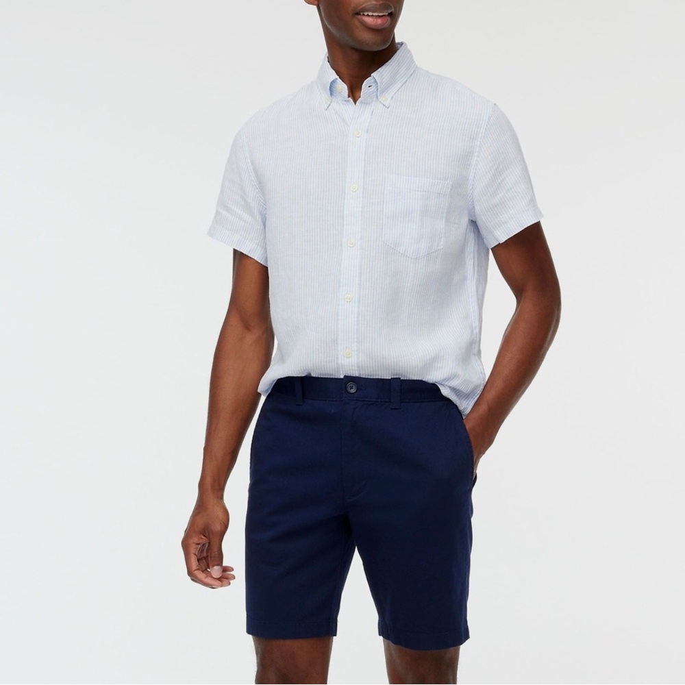 JCrew Flex Gramercy Chino Shorts in Navy (sealed in bag) 9” inseam - Picture 6 of 7